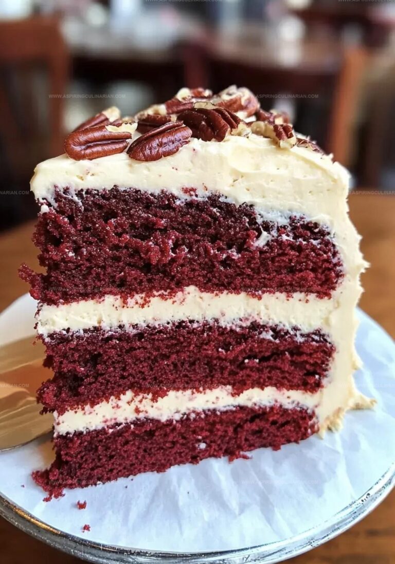 Red Velvet Cake Brown Butter Pecan Frosting Recipe