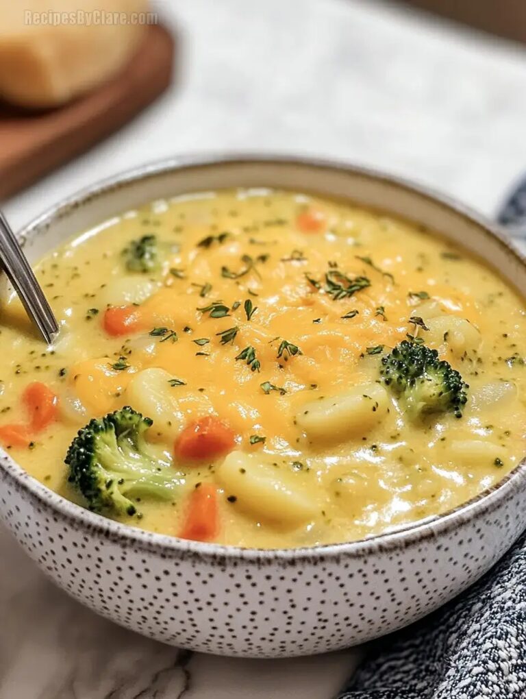 Broccoli Potato Cheese Soup Recipe
