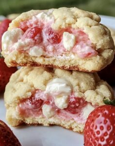 Stuffed Strawberry Shortcake Indulgence Cookies Recipe