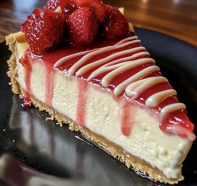 Strawberry Cheesecake White Chocolate Drizzle Recipe
