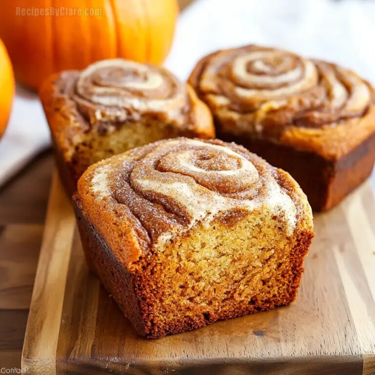 Cinnamon Swirl Pumpkin Bread Minis Recipe