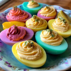 Colored Deviled Eggs Recipe