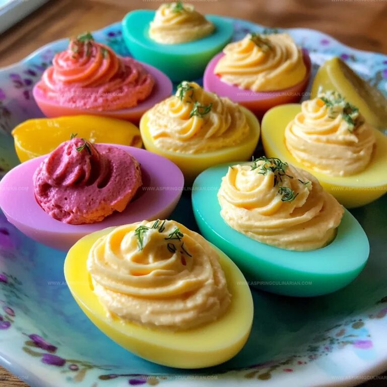 Colored Deviled Eggs Recipe