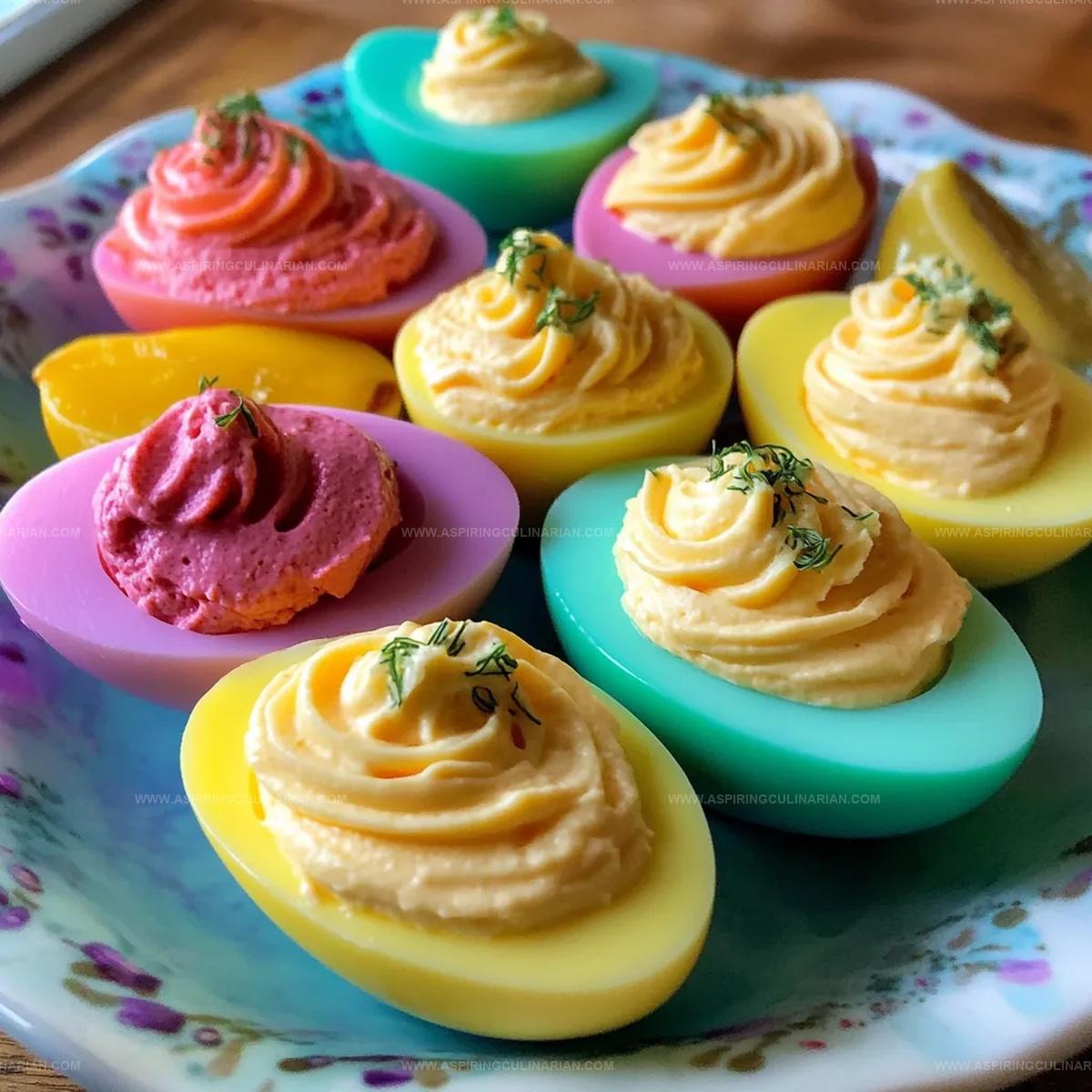 Colored Deviled Eggs Recipe