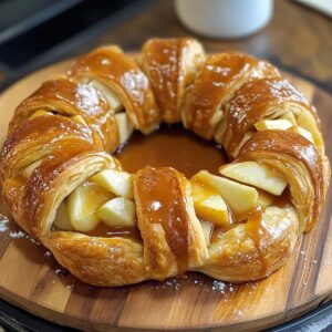 Caramel Apple Cream Cheese Crescent Ring Recipe