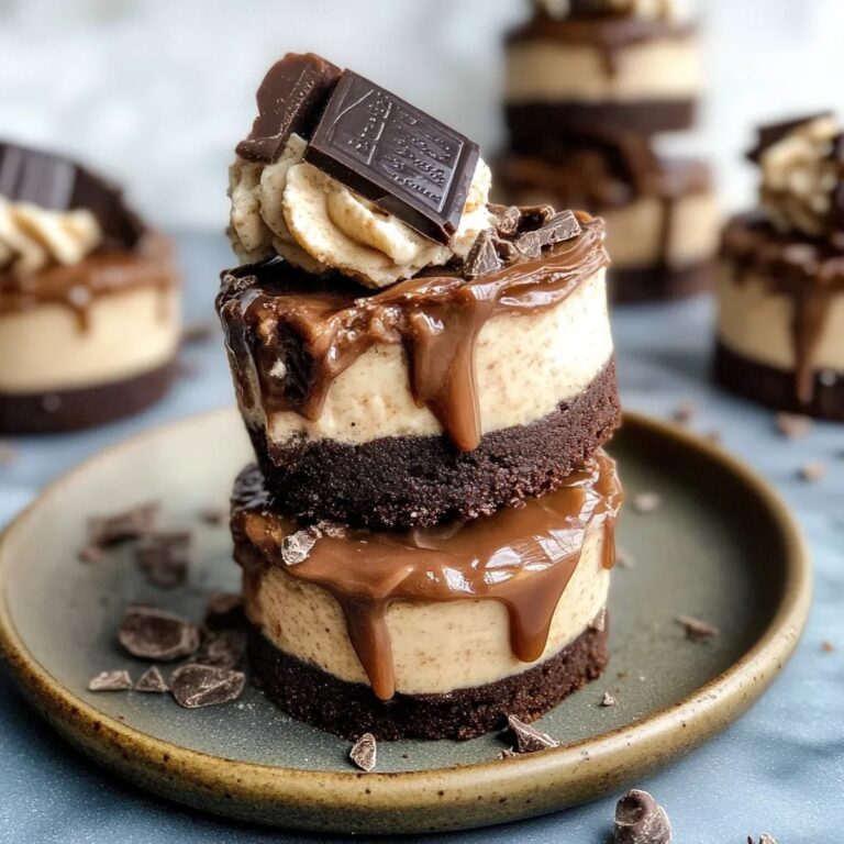 Raw Caramel Brownie Cheesecakes Recipe