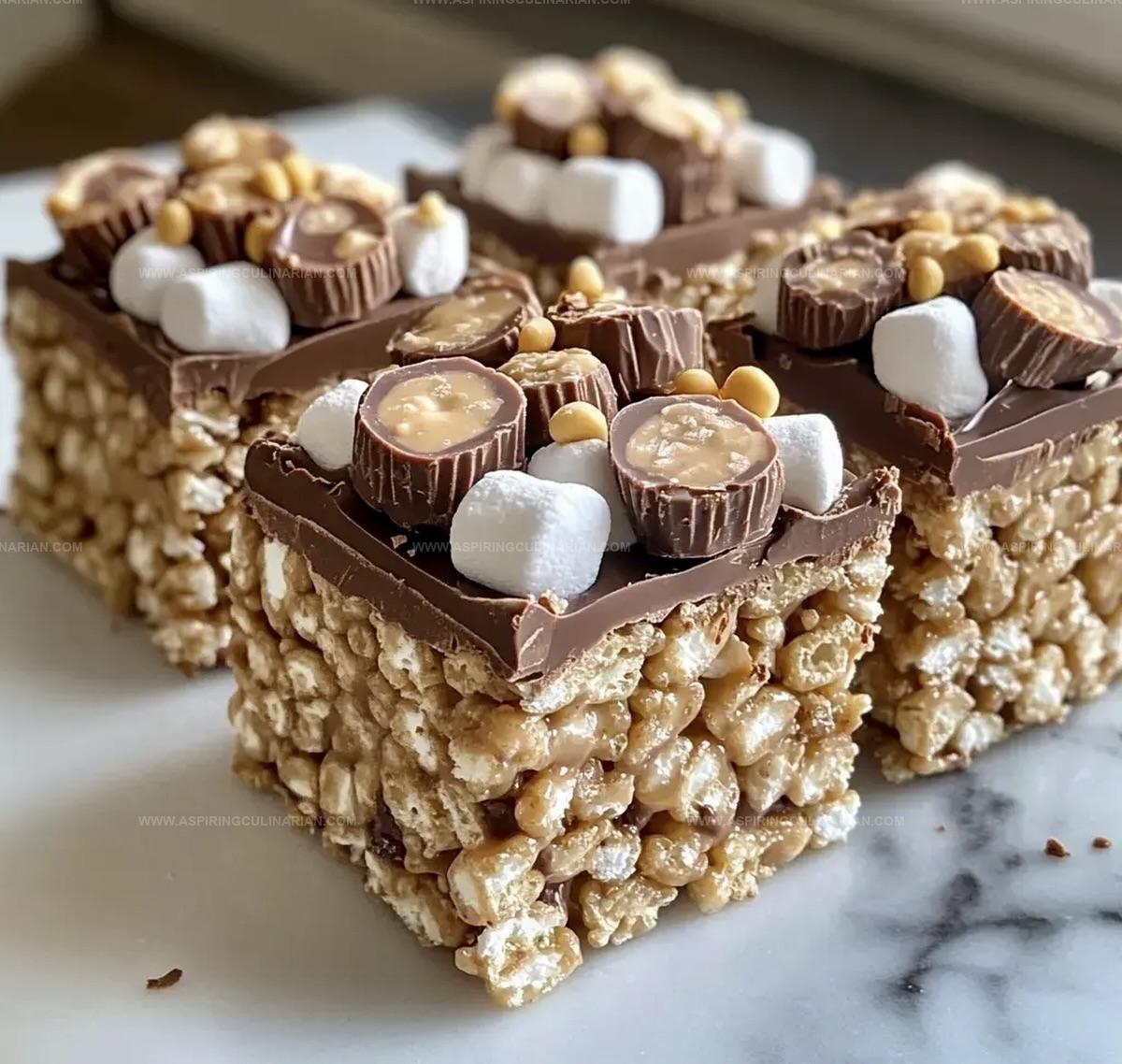 Peanut Butter Cup Rice Krispies Treats Recipe