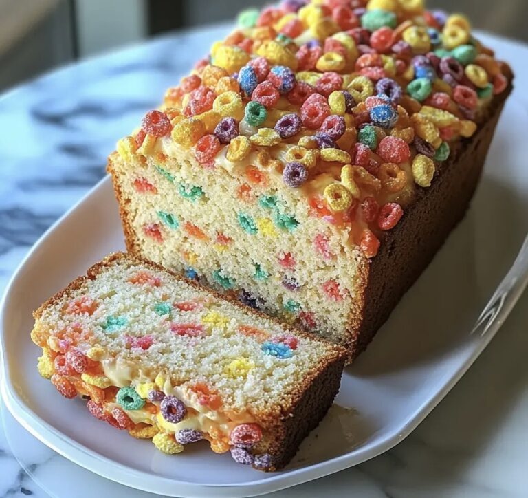 Fruity Pebbles Breakfast Bread Recipe