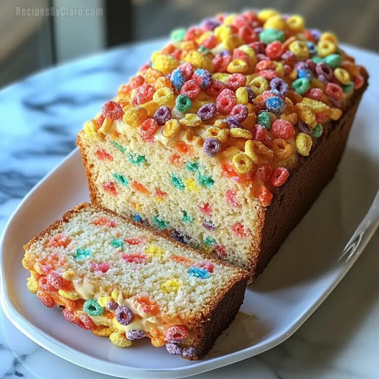 Fruity Pebbles Breakfast Bread Recipe
