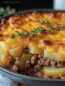 Easy Hamburger Potato Casserole Recipe