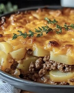 Easy Hamburger Potato Casserole Recipe
