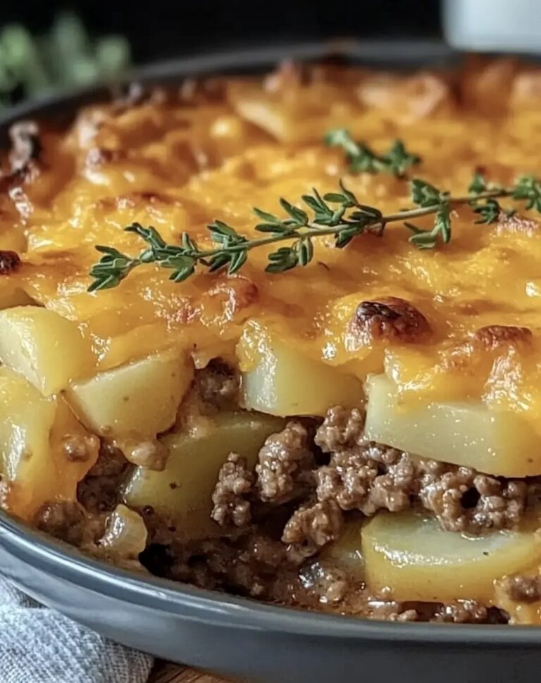 Easy Hamburger Potato Casserole Recipe