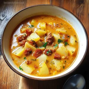 Spanish Potato Soup With Chorizo Recipe