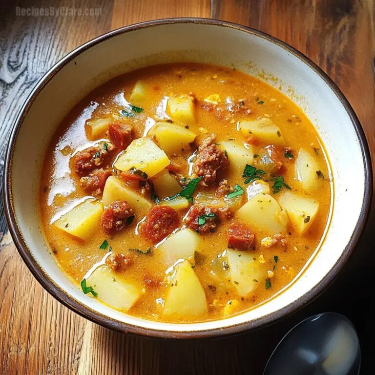 Spanish Potato Soup With Chorizo Recipe