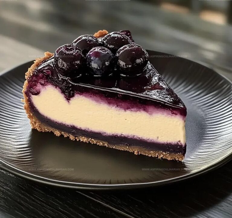 Blueberry Compote Cheesecake Recipe