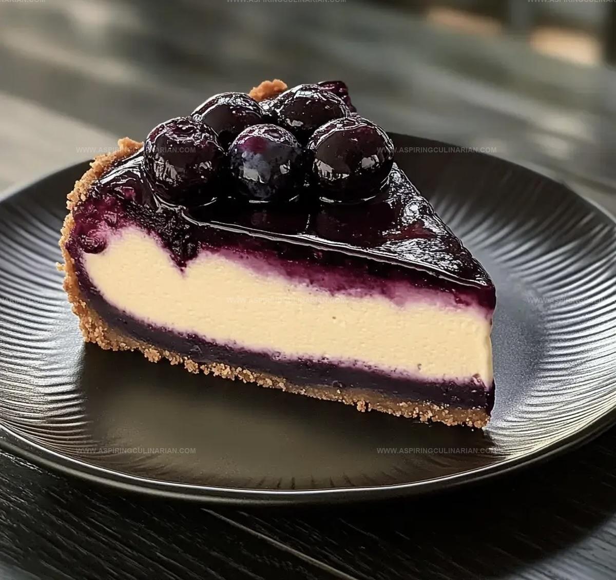 Blueberry Compote Cheesecake Recipe