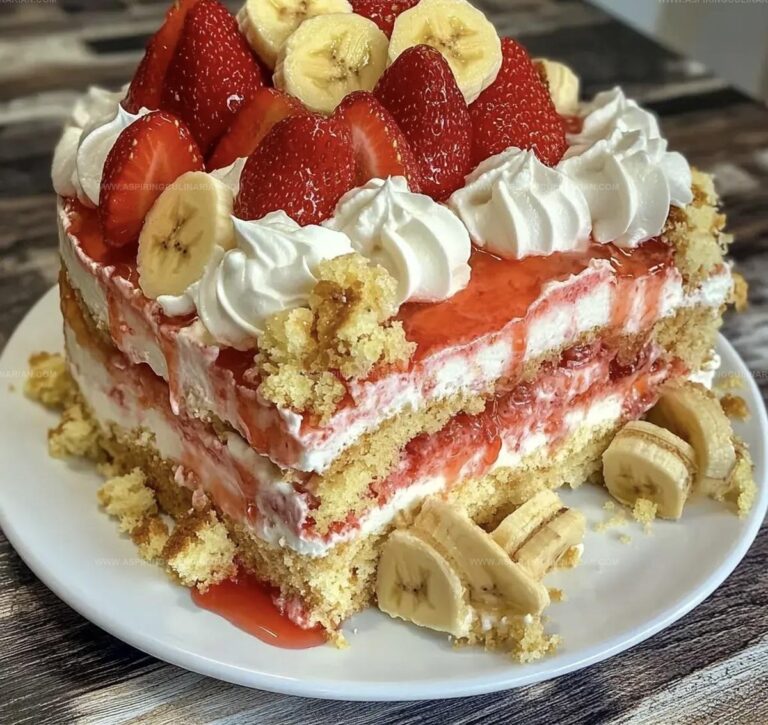 Half Strawberry Shortcake Half Banana Pudding Cake Recipe
