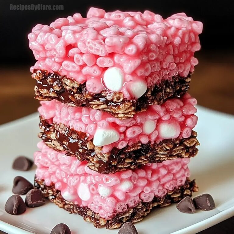 Chocolate Covered Cherry Rice Krispies Treats Recipe