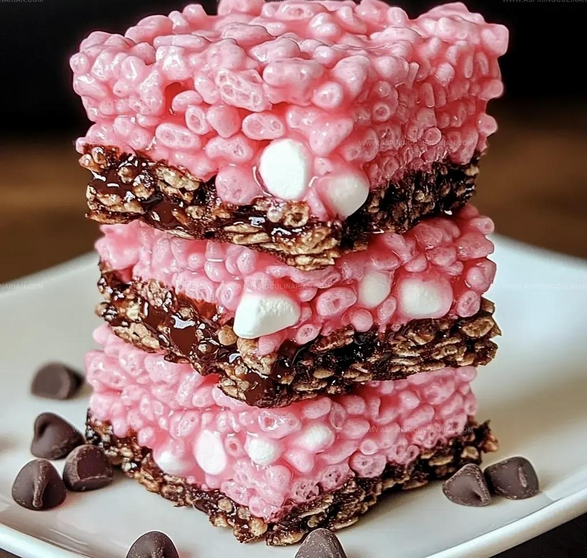 Chocolate Covered Cherry Rice Krispies Treats Recipe