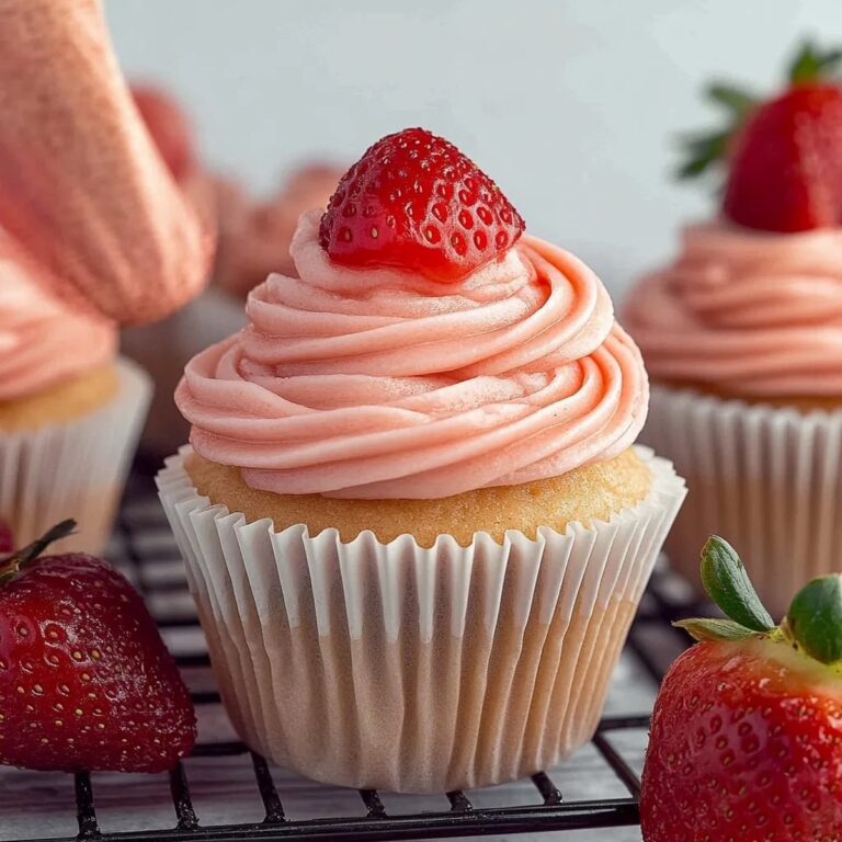 Fresh Strawberry Cupcakes Recipe