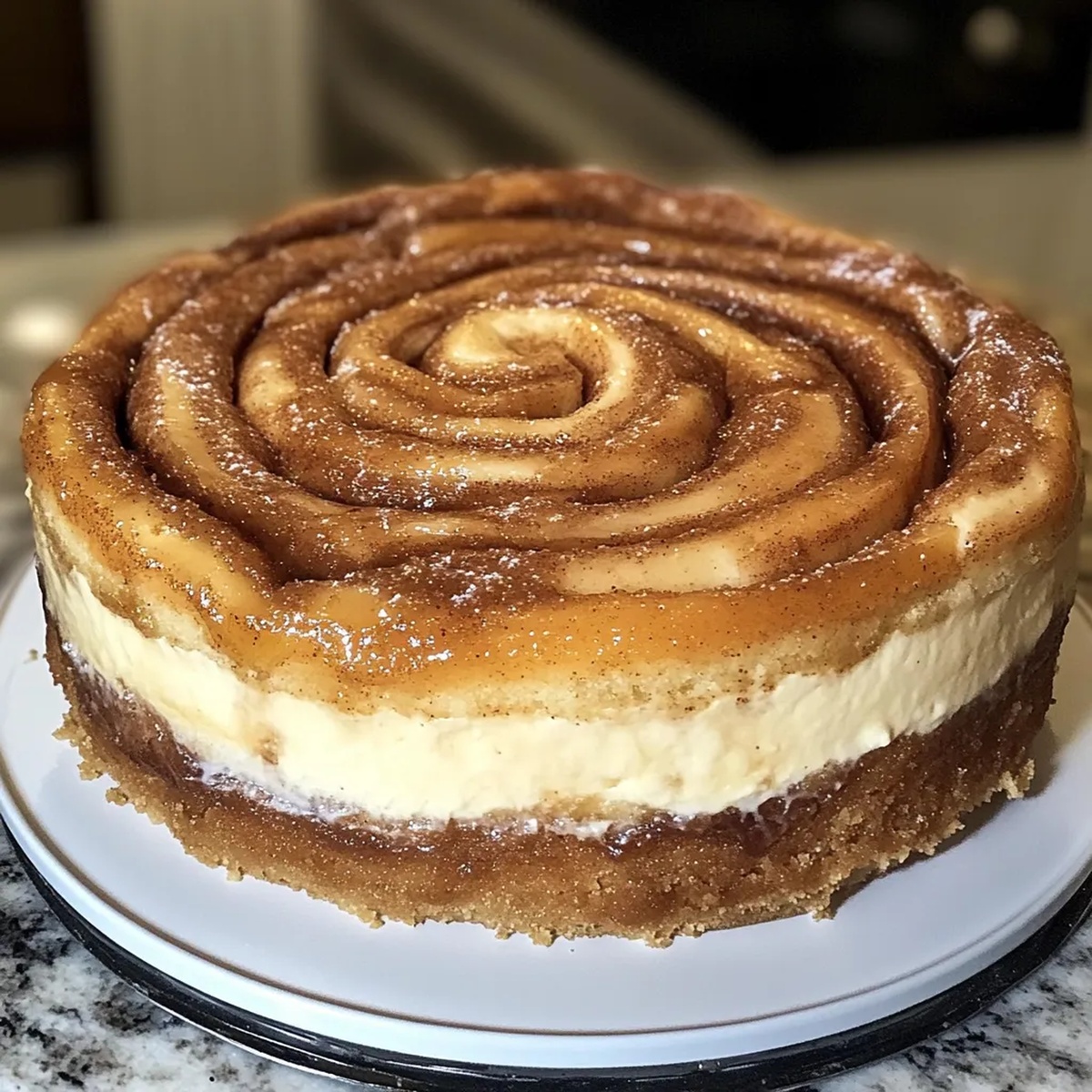 Cinnamon Roll Honeybun Cheesecake Recipe