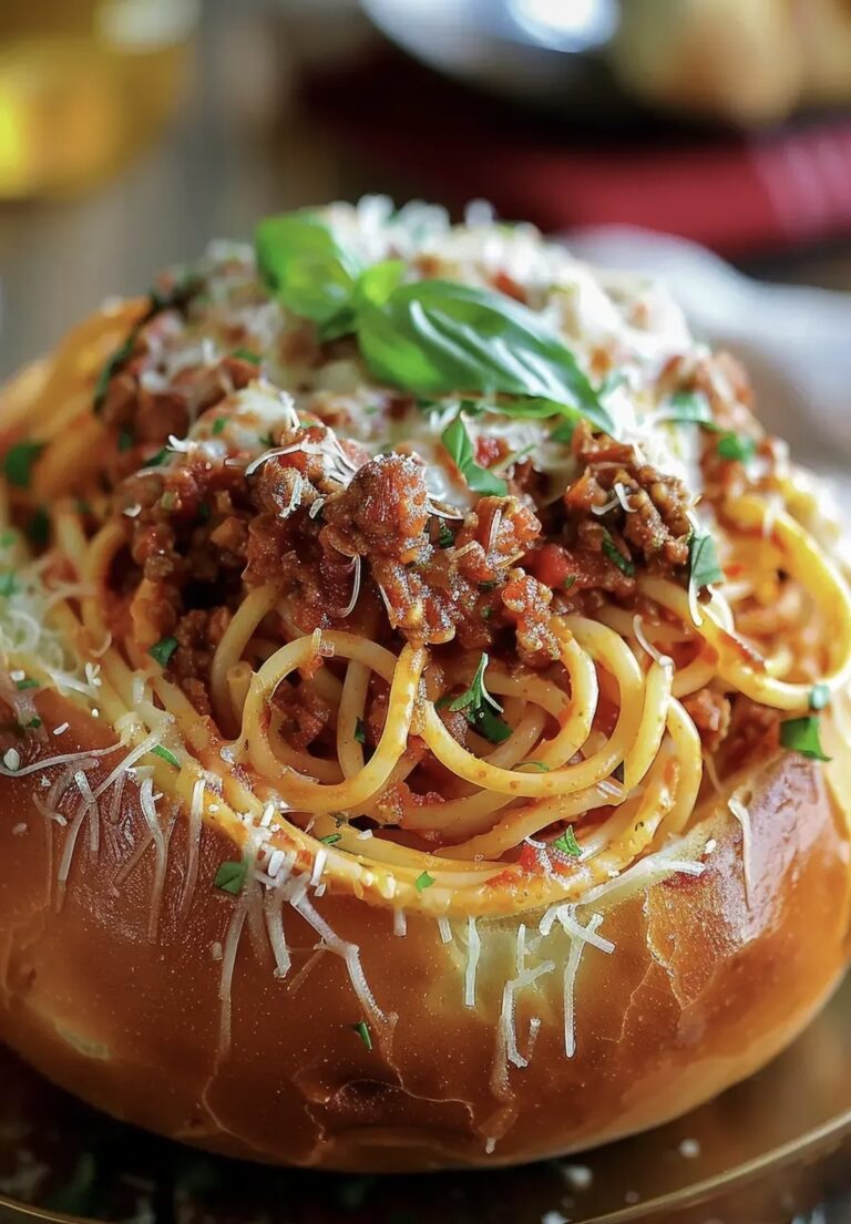 Bread Bowl Spaghetti Recipe