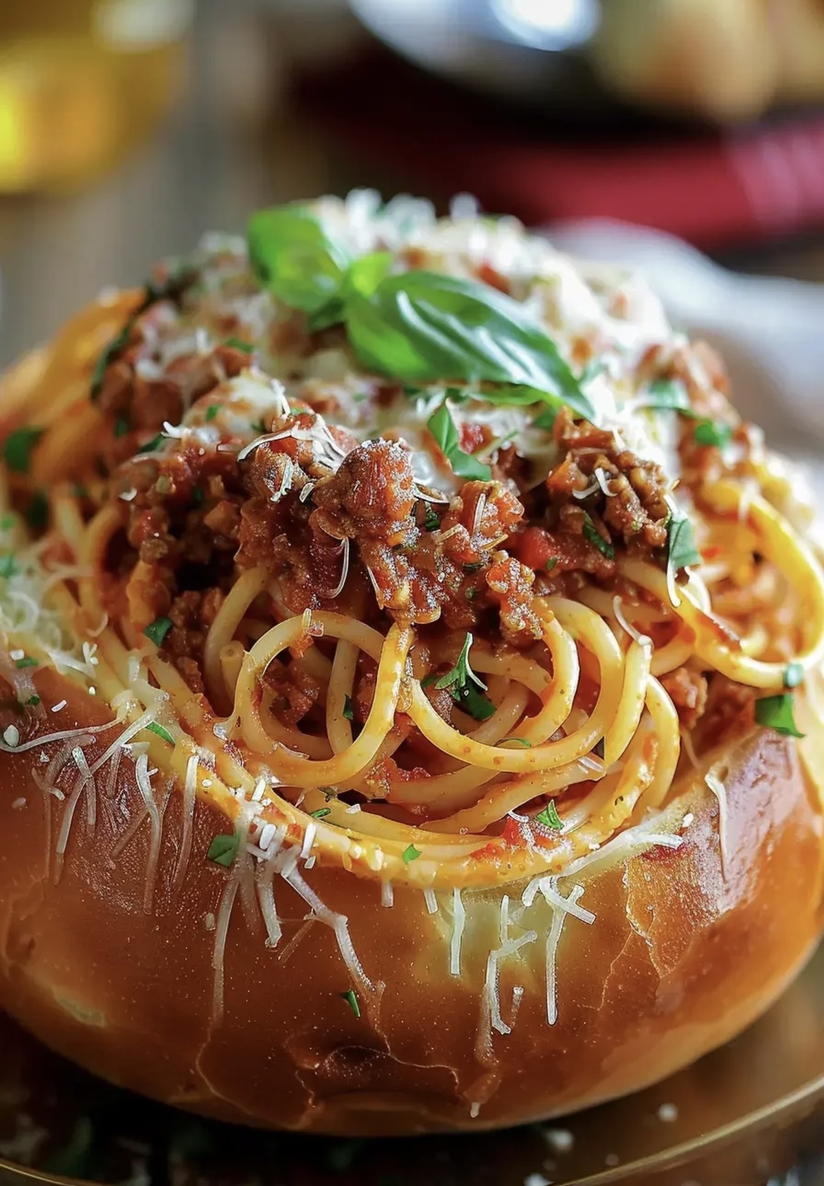 Bread Bowl Spaghetti Recipe