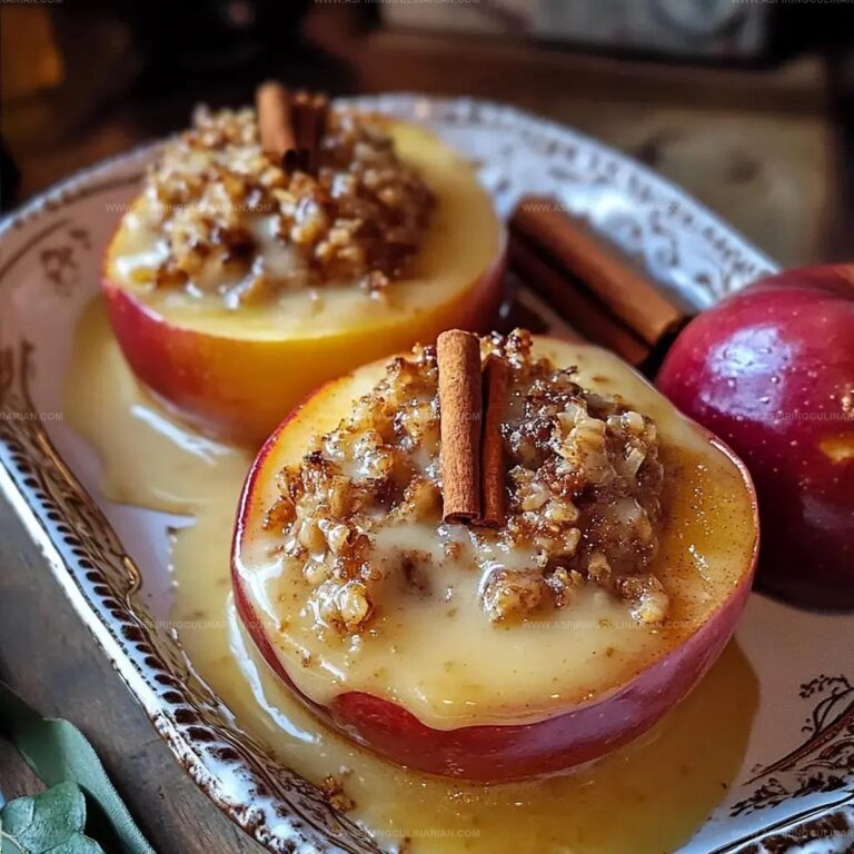 Custard Stuffed Baked Apples Recipe
