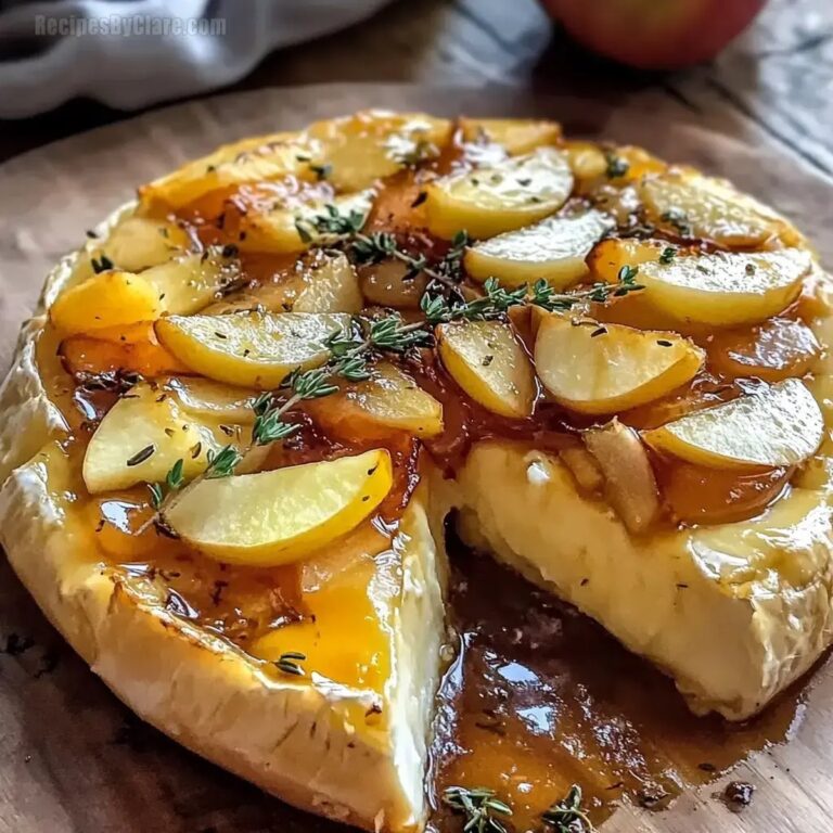 Golden Baked Brie Caramelized Apples Thyme Recipe