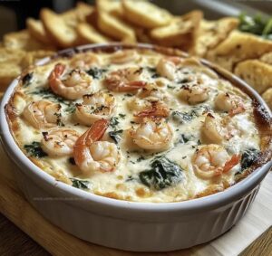 Creamy Shrimp And Crab Spinach Dip Recipe
