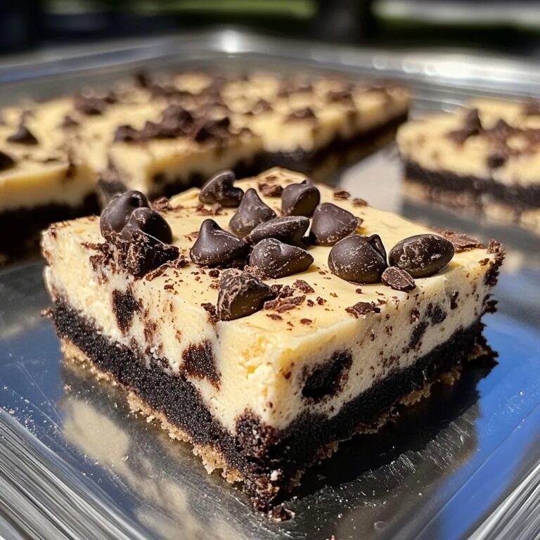 Chocolate Chip Oreo Cheesecake Bars Recipe