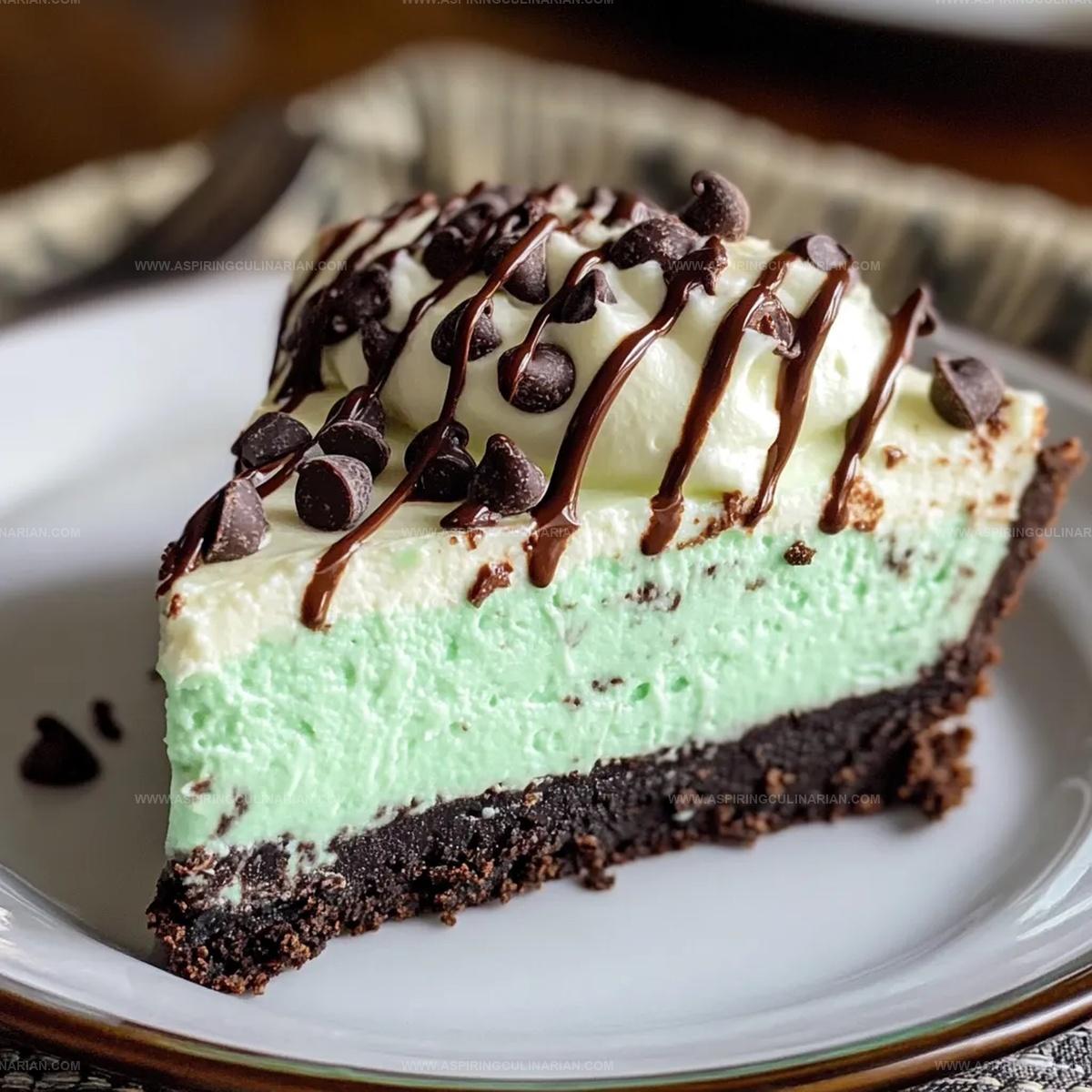 No Bake Mint Chocolate Chip Cheesecake Recipe