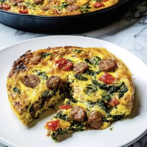 Sausage Spinach Frittata Recipe