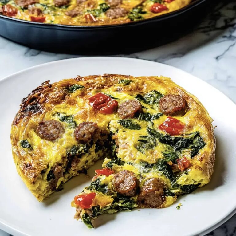 Sausage Spinach Frittata Recipe