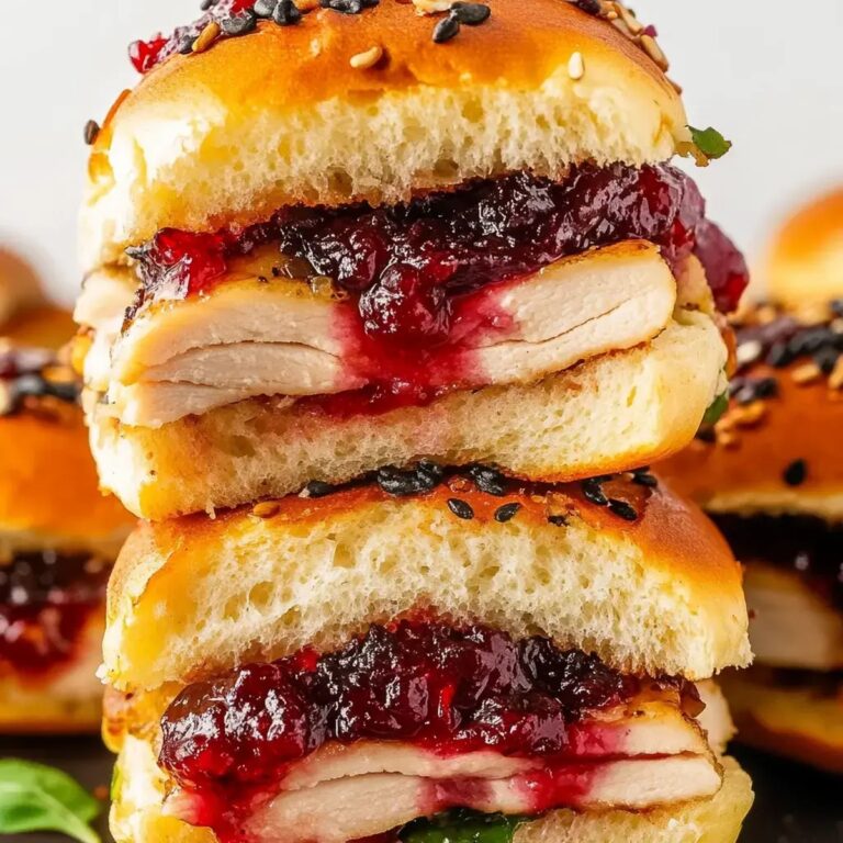 Cranberry Turkey Sliders Recipe