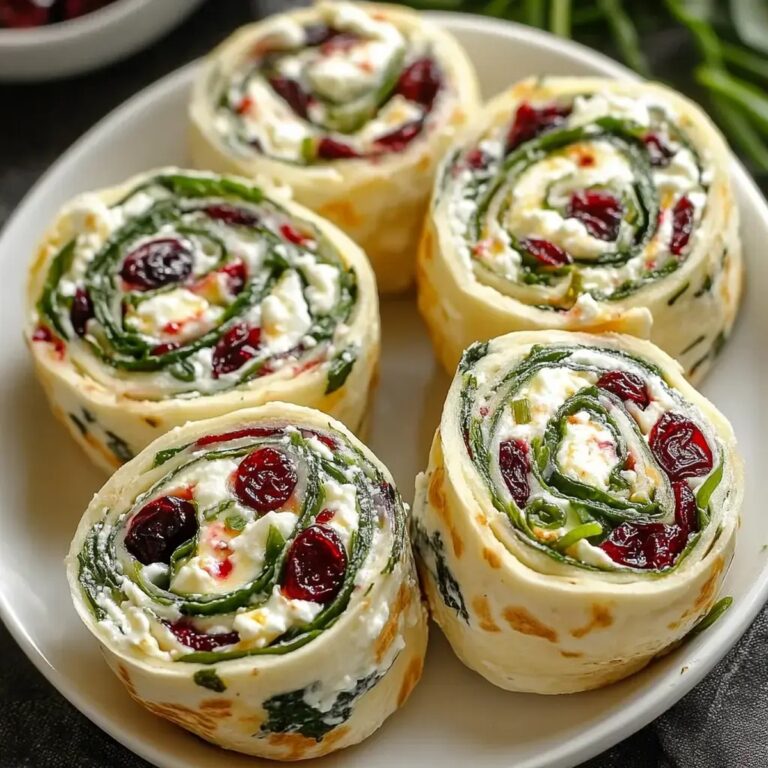 Cranberry Feta Pinwheels Recipe