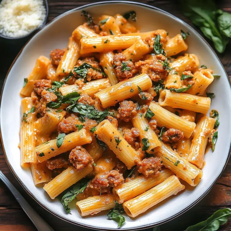 Creamy Sausage Rigatoni Recipe