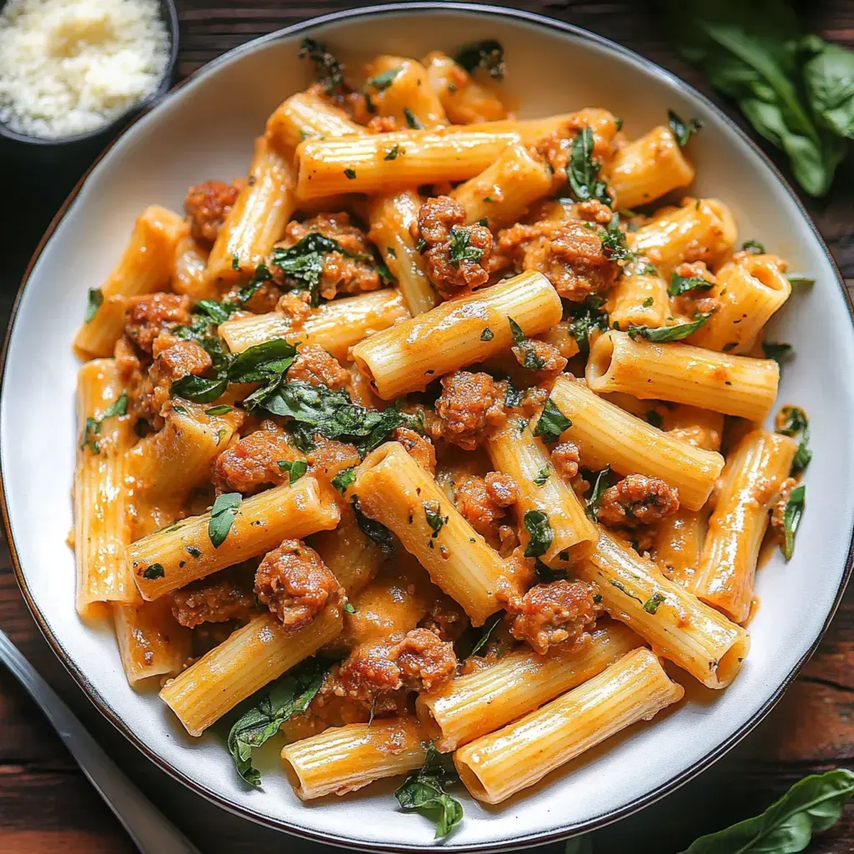 Creamy Sausage Rigatoni Recipe