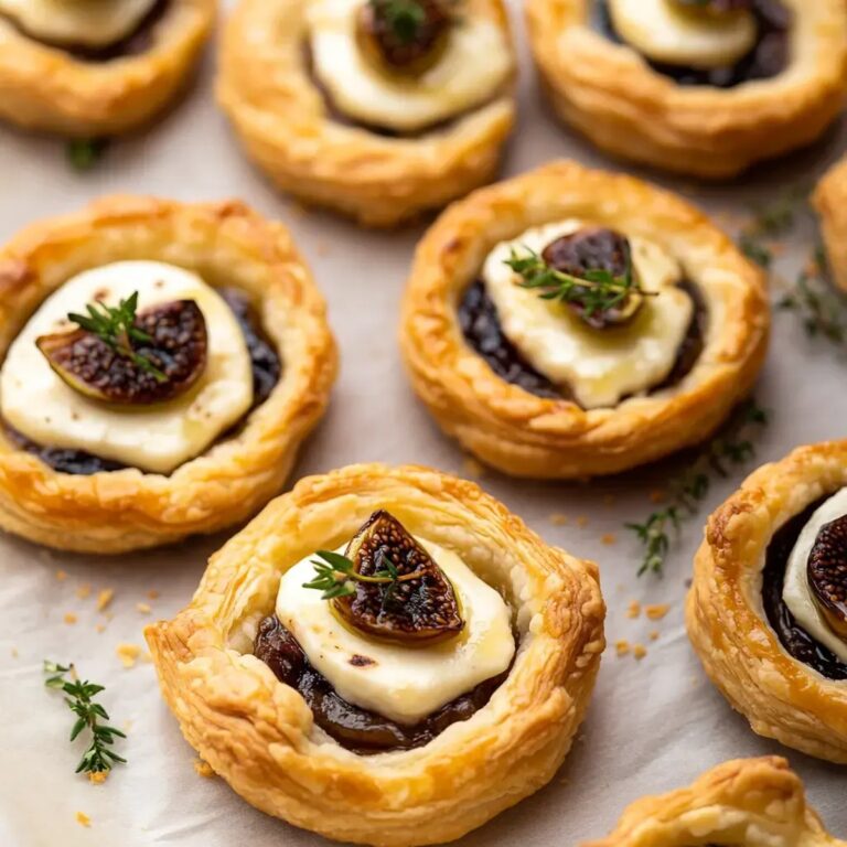 Goat Cheese And Fig Puff Pastry Tarts Recipe