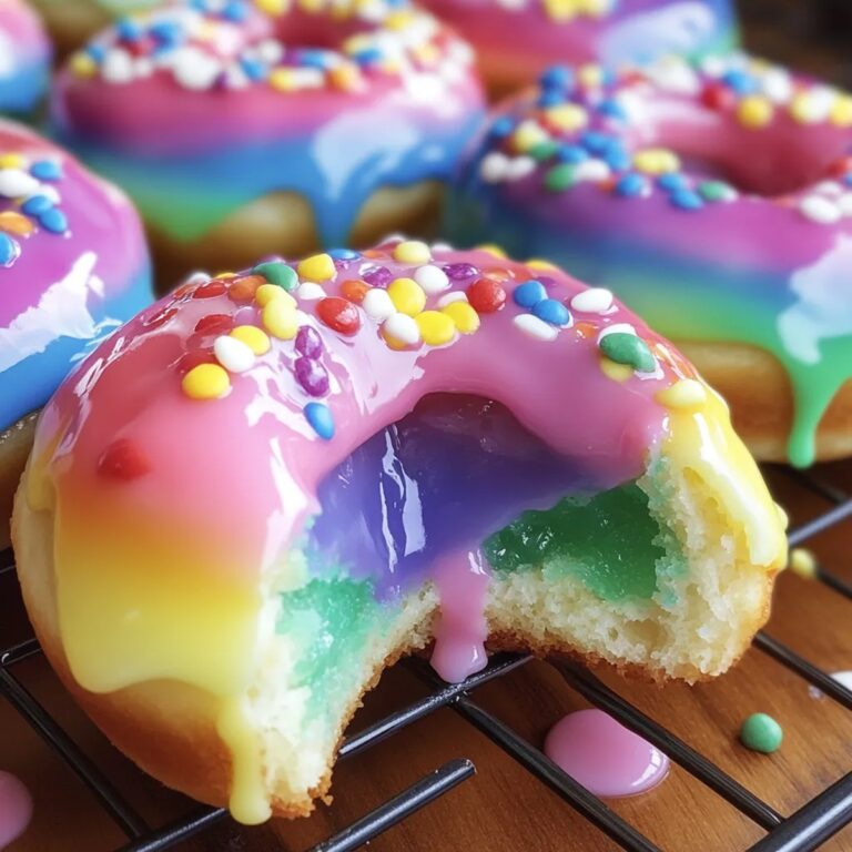 Rainbow Filled Doughnuts Recipe