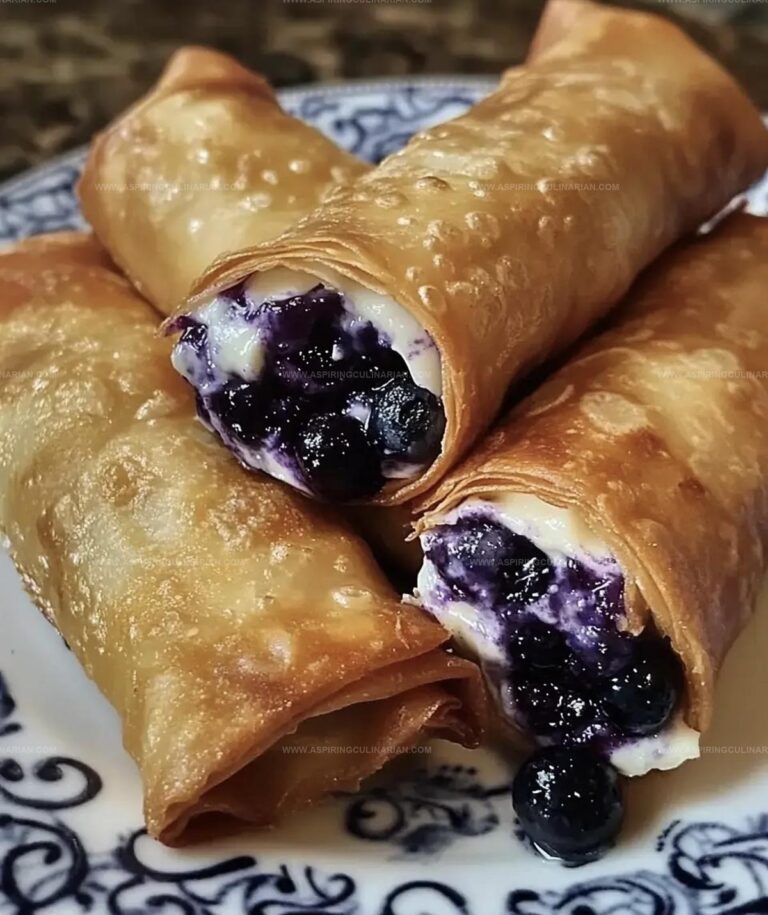Blueberry Cream Cheese Egg Rolls Recipe