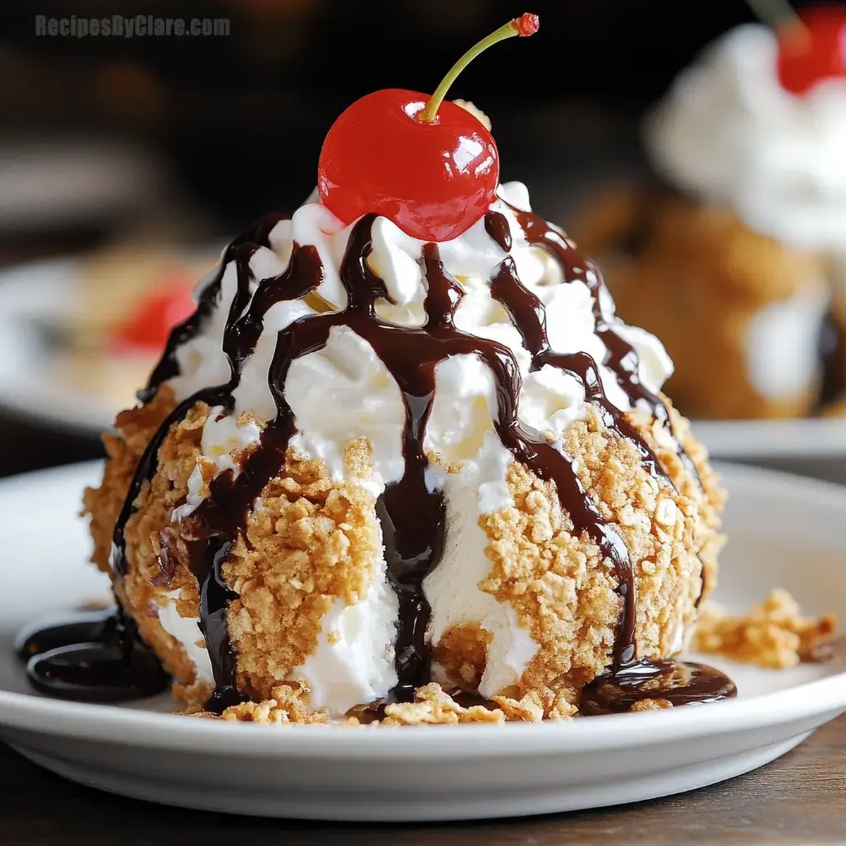 Fried Ice Cream Crispy Dessert Recipe