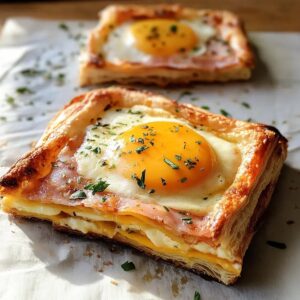 Puff Pastry Croque Madame Recipe