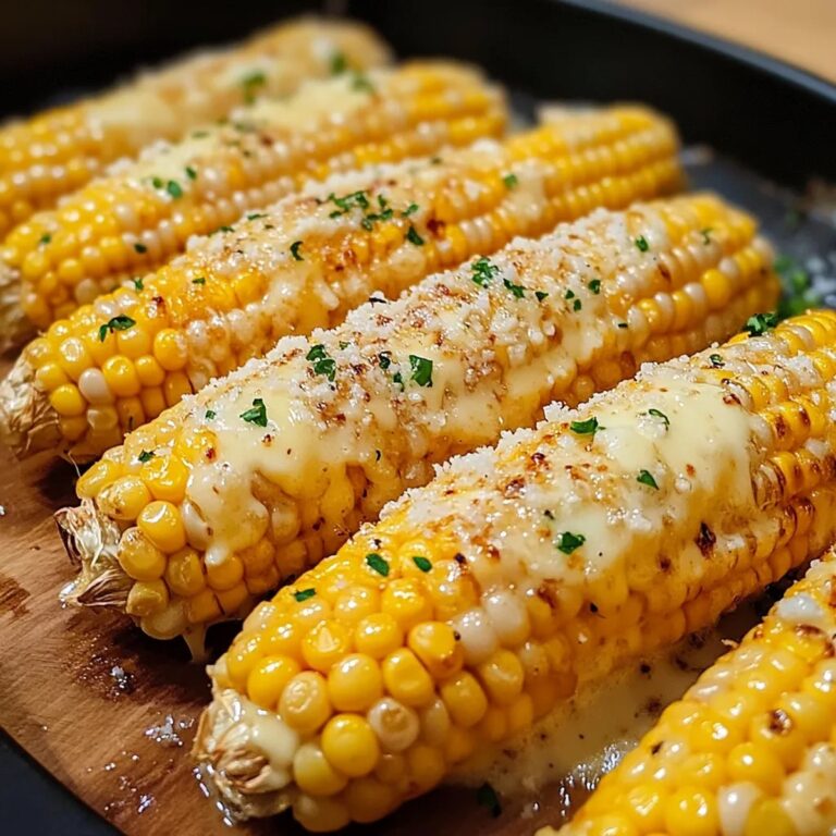 Cheesy Garlic Butter Corn On The Cob Recipe