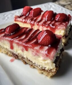 Philadelphia Strawberry Cheesecake Bars Recipe
