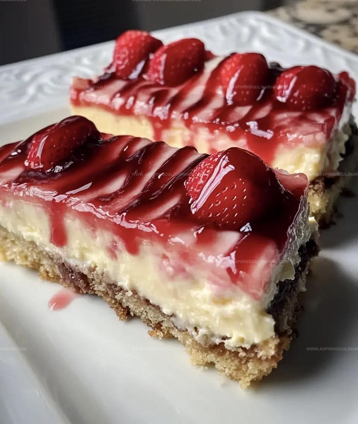 Philadelphia Strawberry Cheesecake Bars Recipe