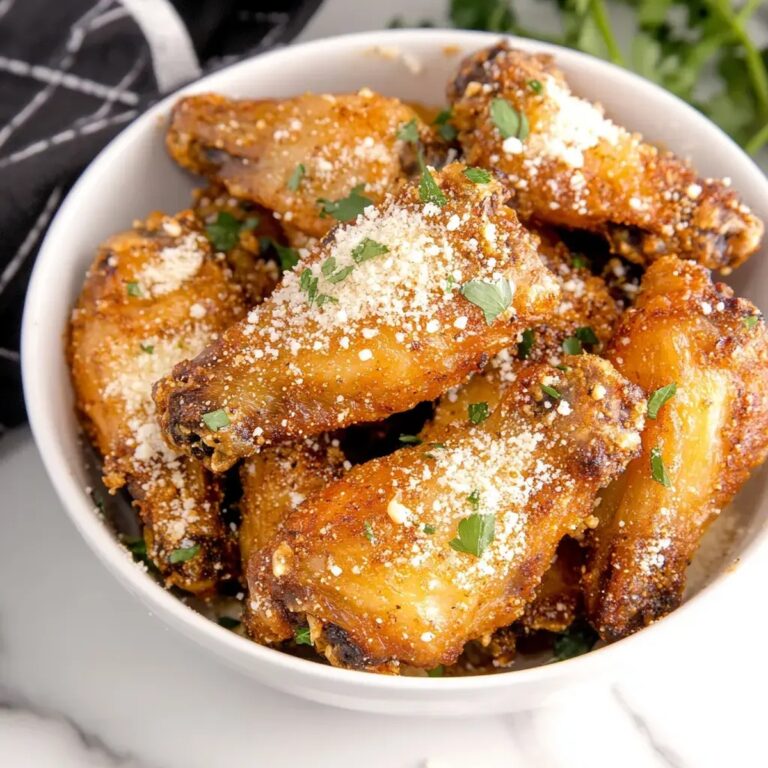 Garlic Parmesan Wings Air Fryer Recipe