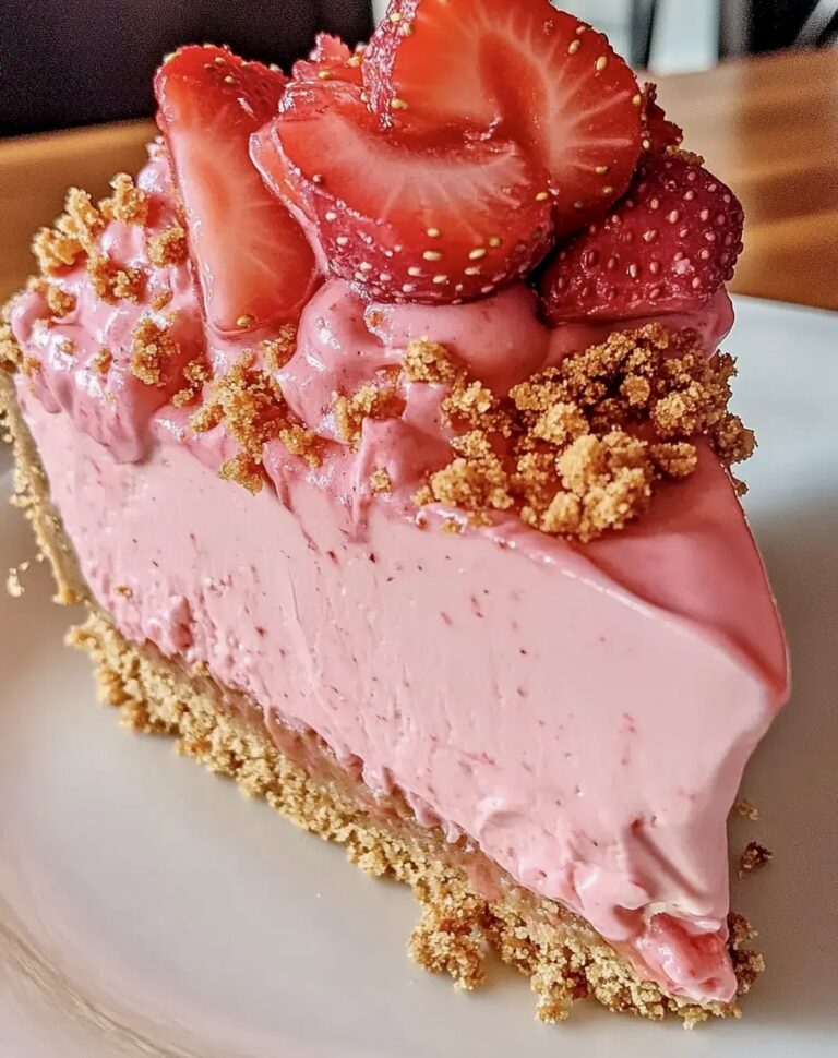 Strawberry Crunch Cheesecake Slice Recipe