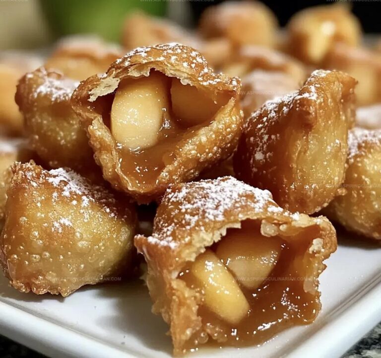 Crispy Wonton Apple Pie Bites Recipe