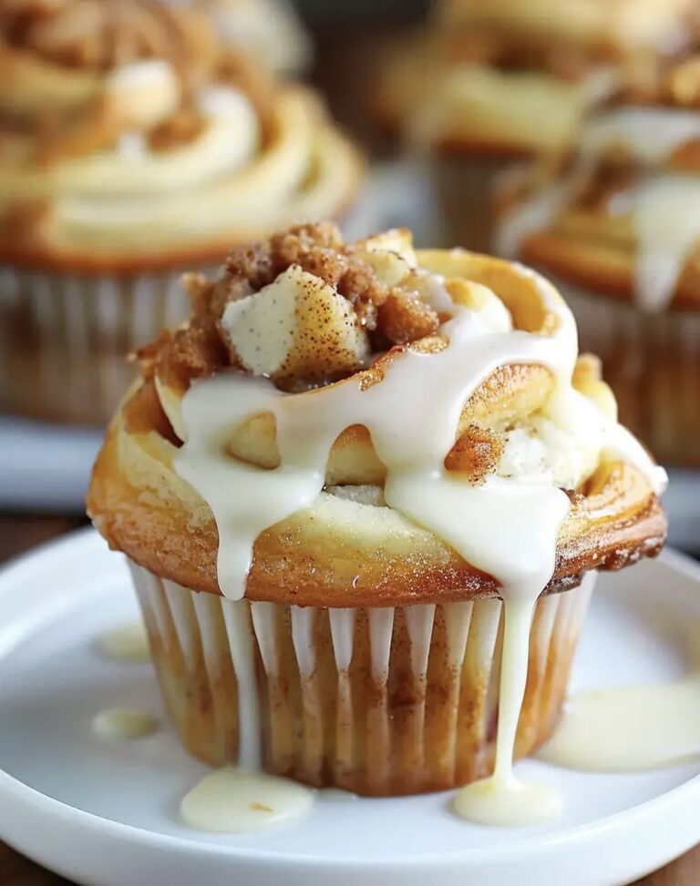 Apple Cinnamon Roll Cupcakes Recipe